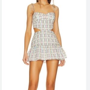 Amanda Uprichard Multicolor Cutout Romper